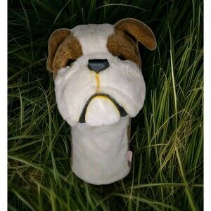 Rare Daphne Bulldog Plush Golf Club Headcover Driver Dog Great Condition